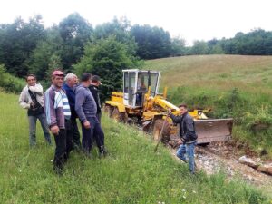 Радови на путу у Гвосцу