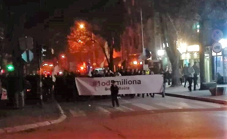 Бајина Башта, протест један од пет милиона