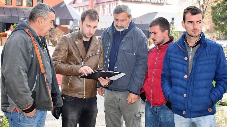 Разматрање пројекта на лицу места пред почетак радова