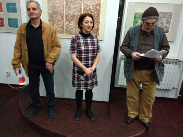 Са отварања изложбе Драгише Ћосића