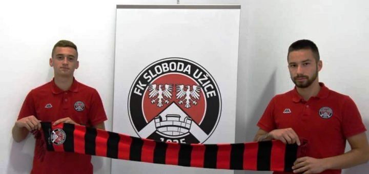 лазар живановић и денис илић на промоцији у Слободи