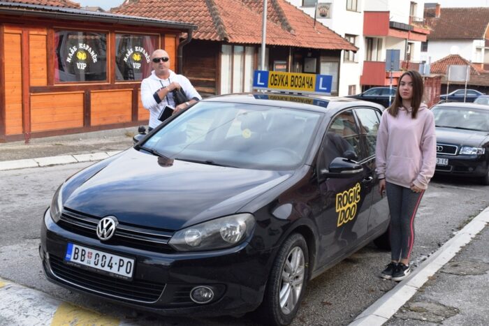 Kristina Tomic sa instruktorom Velborom Rogicem