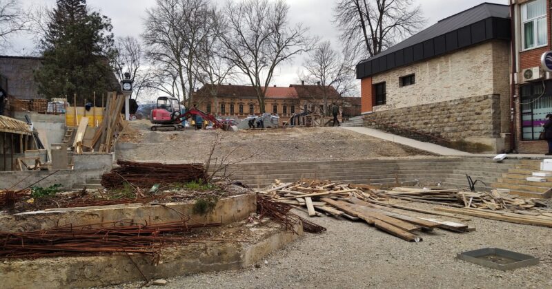 Бајина Башта- Трг - Радови