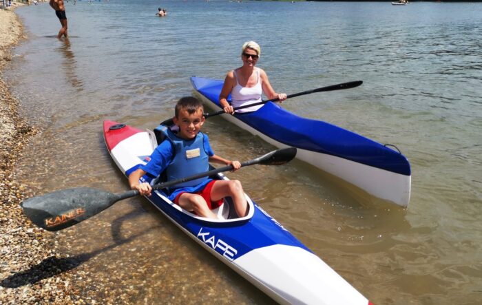 Андрија Ђурђић са тренером Јеленом Кнежевић