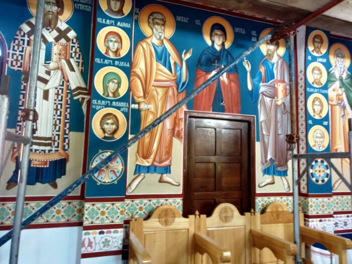 Радови на осликавању цркве