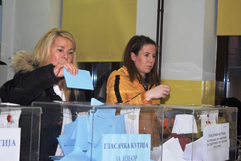 Са бирачког места ОШ "Рајак Павићевић" у Бајиној Башти