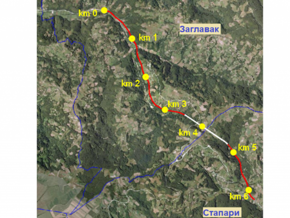 Траса тунела Кадињача